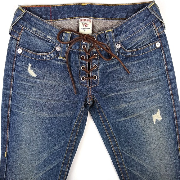 True Religion Cassidy Leather Lace Up 